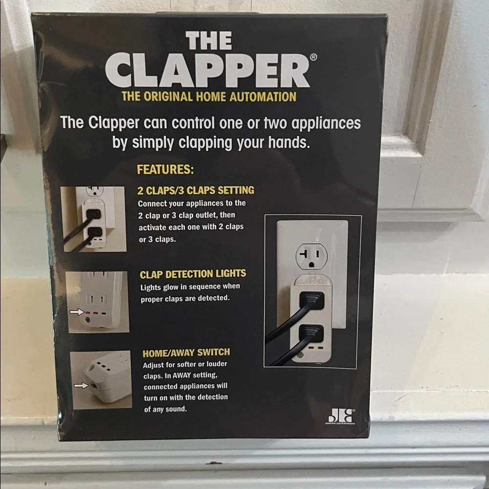 The Clapper Sound Activated On/Off Switch - White NWT!! Sealed Box